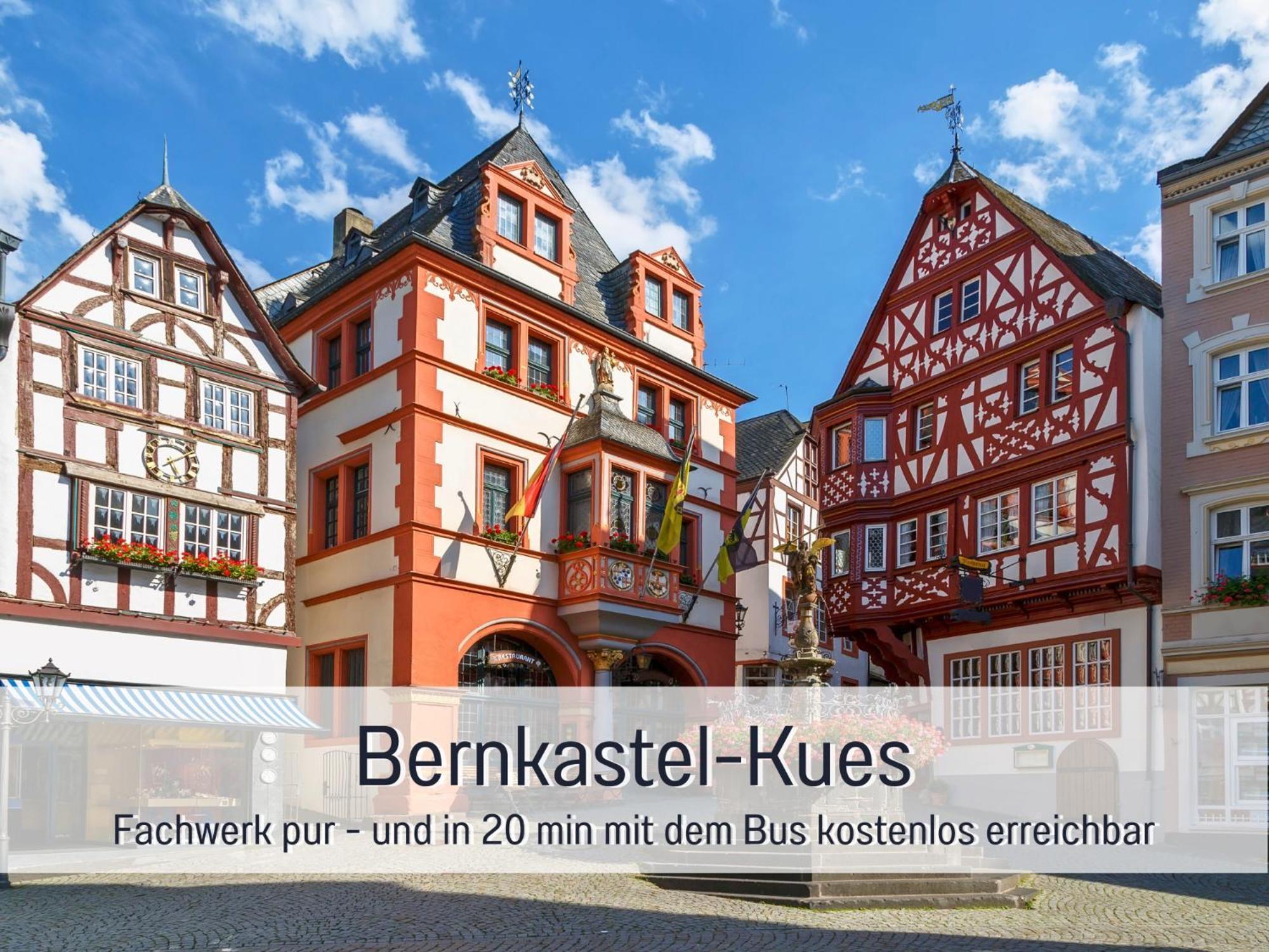 Ferienhaus Schwaab-Scherr, Genau Zwischen Bernkastel-Kues Und Traben-Trarbach, Mit Kostenlosem Oepnv-Ticket Fuer Bus Und Bahn, Parkplaetzen Und Fahrradgarage Erden ภายนอก รูปภาพ